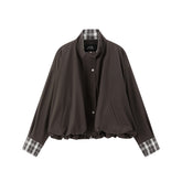 Women's Cropped Jacket with Tulip Hem